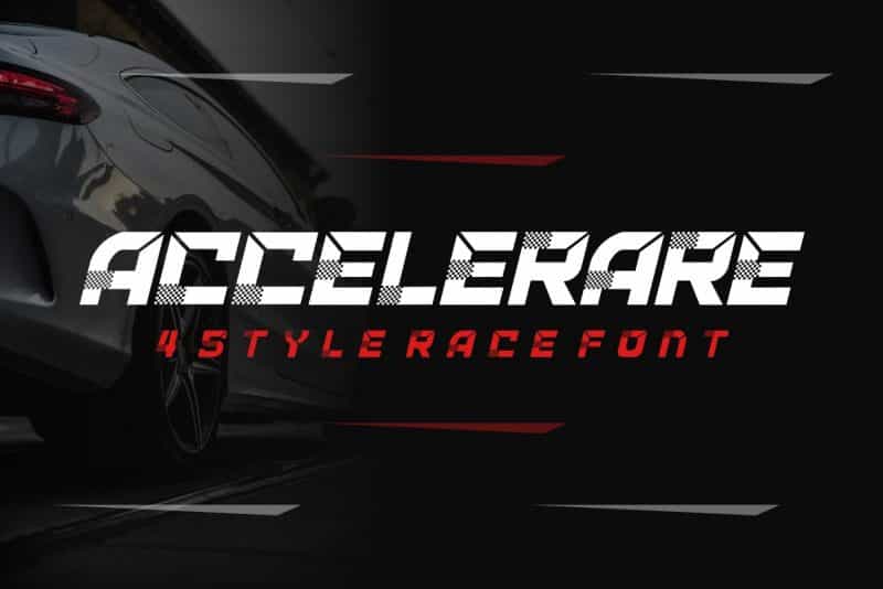 ACCELERARE Typeface Image 1