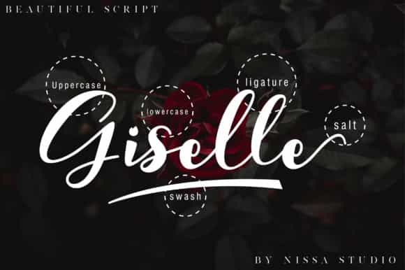 Giselle Calligraphy Font Image 3
