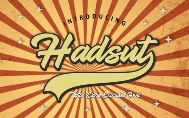 Hadsut Script Font Image 1