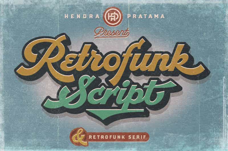Retrofunk Script Font Image 1