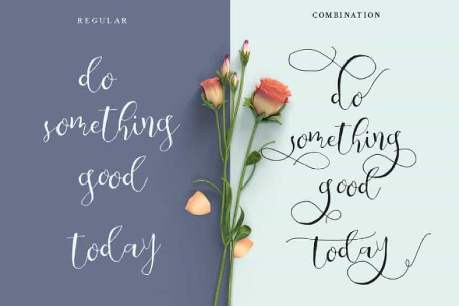 Be Grateful Script Font Image 3