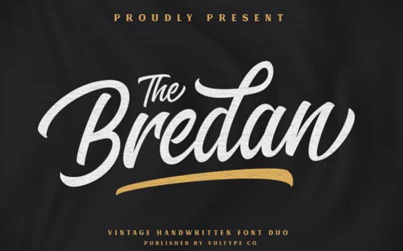 The Bredan Script Font Image 1