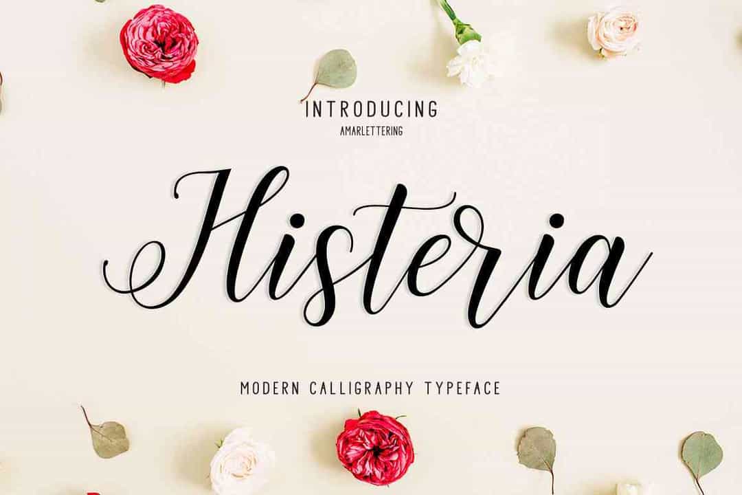 Histeria Script Font Image 1