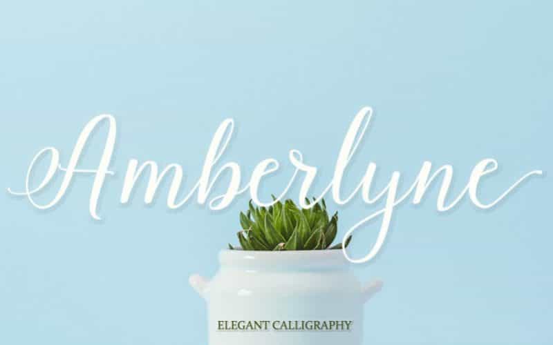 Amberlyn Script Font Image 1