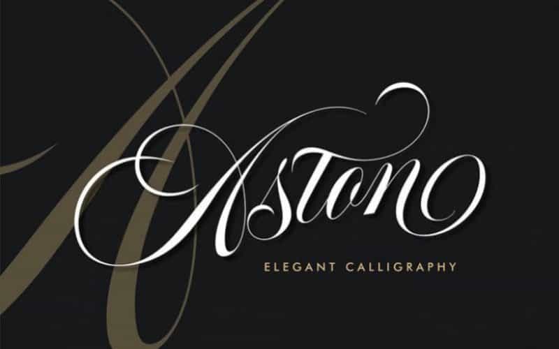 Aston Script Font Image 1