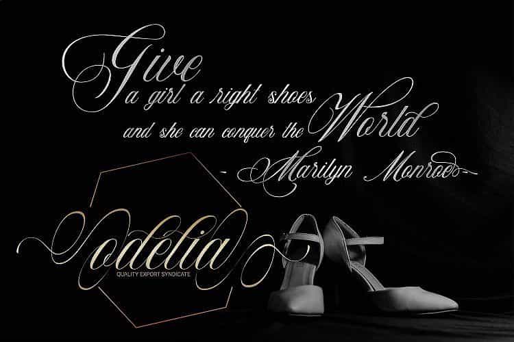 Beauty Athena Calligraphy Font Image 3
