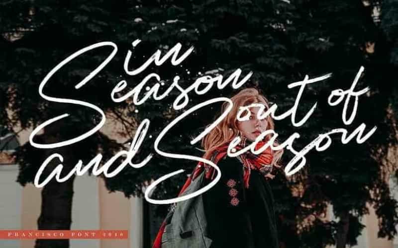 Francisco Script Font Image 2