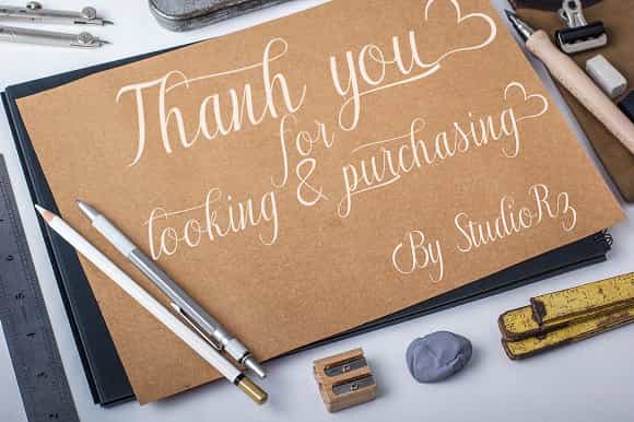 Authentic Calligraphy Font Image 3