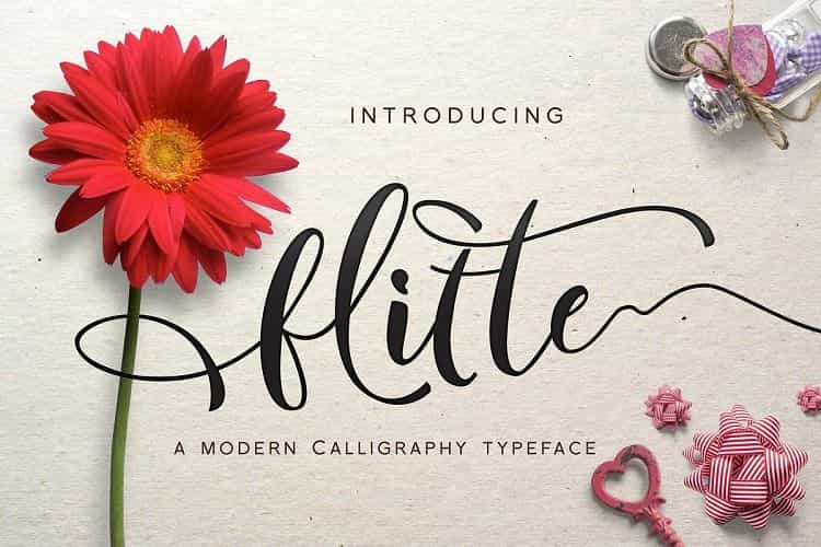 Flitte Script Font Image 1