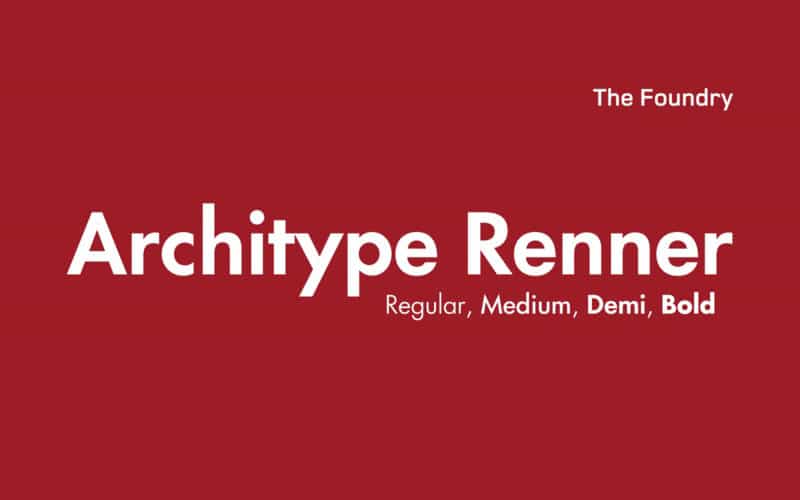 Architype Renner Font Image 1