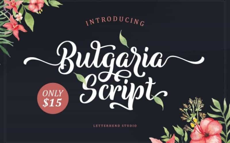 Bulgaria Script Font Image 1