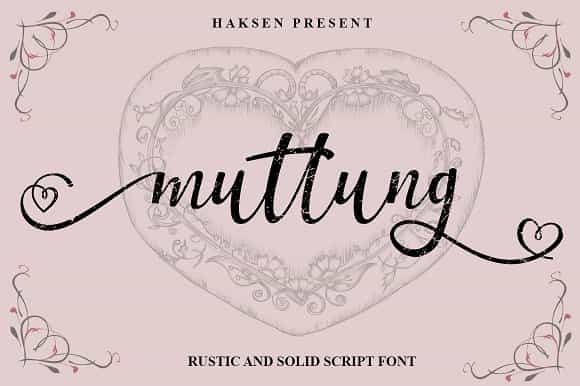Muttung Script Font Image 1