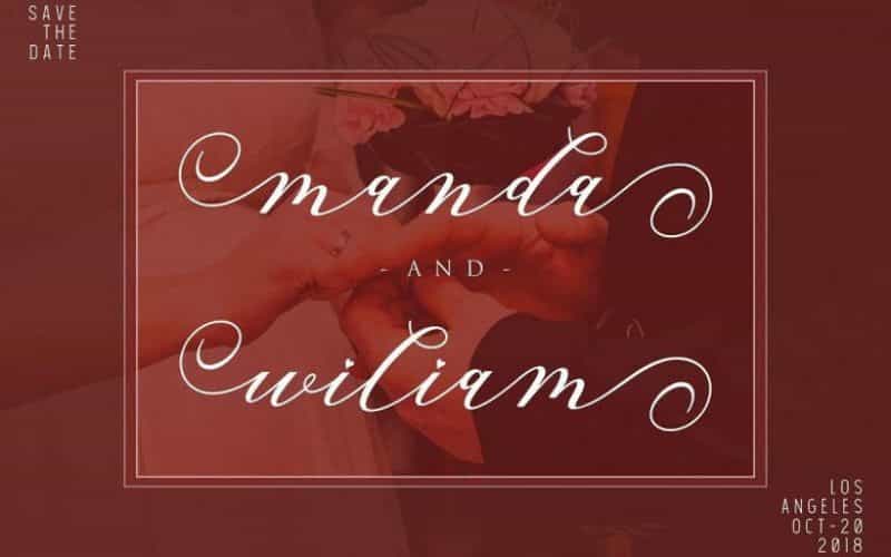 Autines Calligraphy Font Image 3