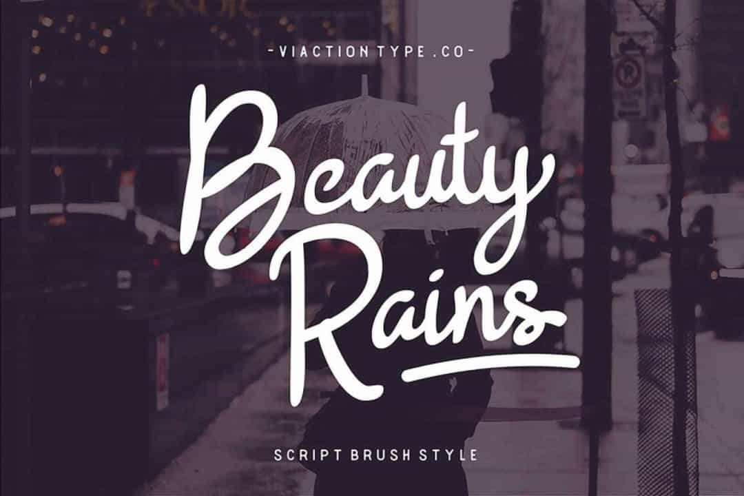 Beauty Rains Script Font Image 1