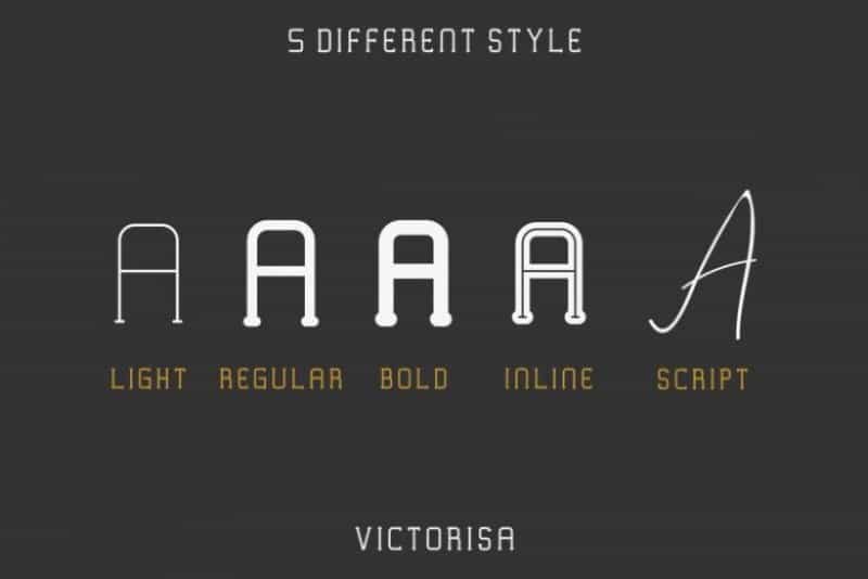 Victorisa Typeface Image 2
