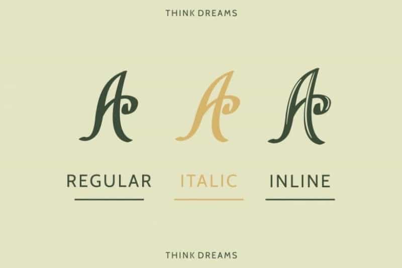Think Dreams Script Font Image 2
