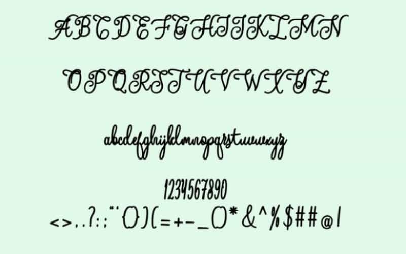 Andalan Script Font Image 2