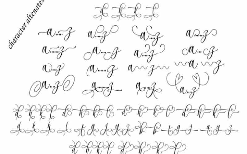 Acrobad Script Font Image 3