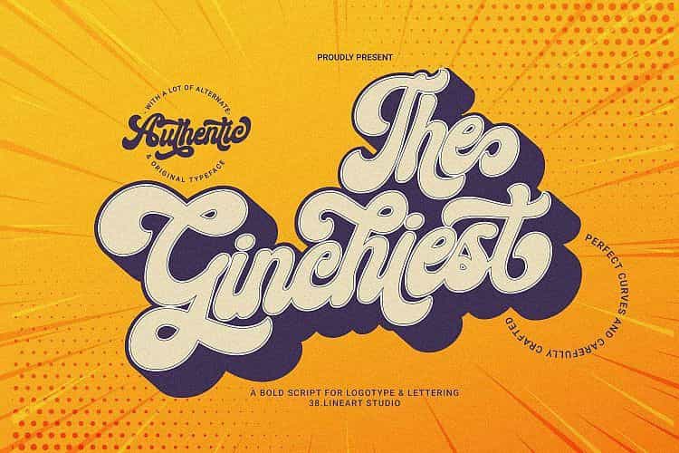 The Ginchiest Script Font Image 1