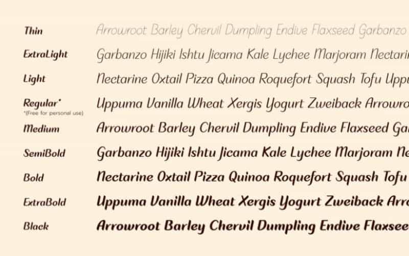 Plom Praeng Script Font Image 4