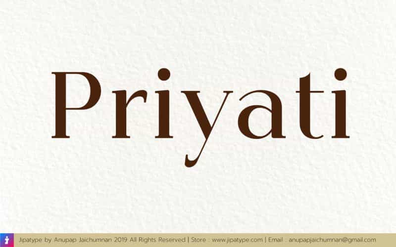 Priyati Serif Font Image 1