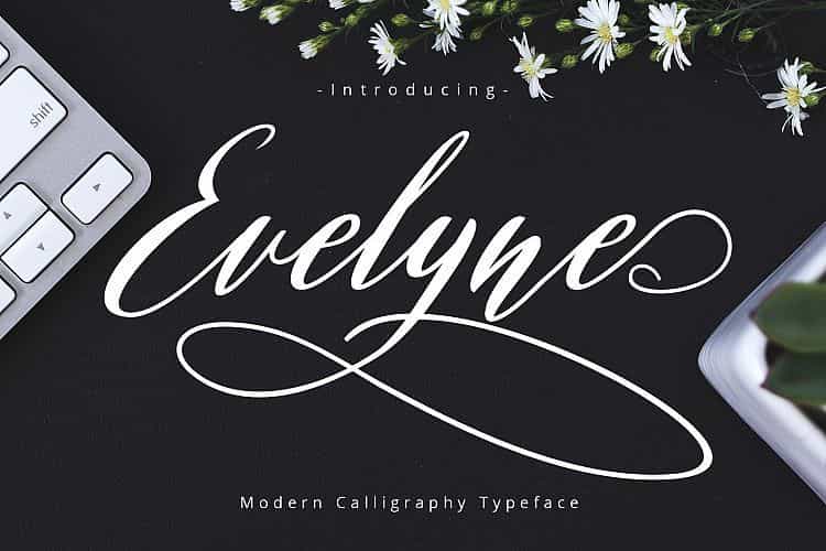 Evelyne Script Font Image 1