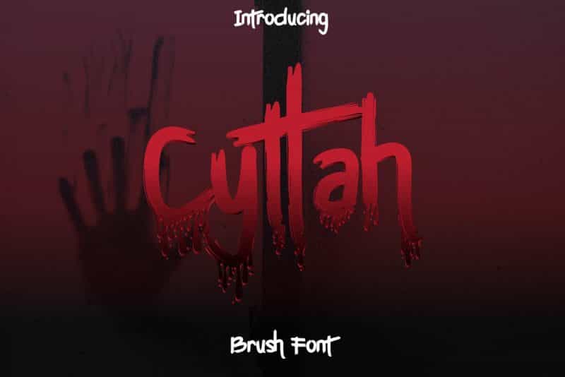 Cyttah Graffiti Font Image 1