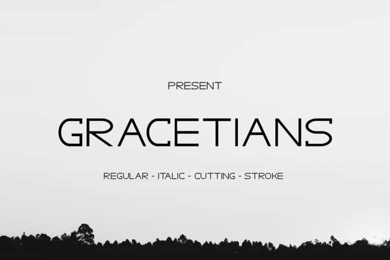 Gracetians Typeface Image 1
