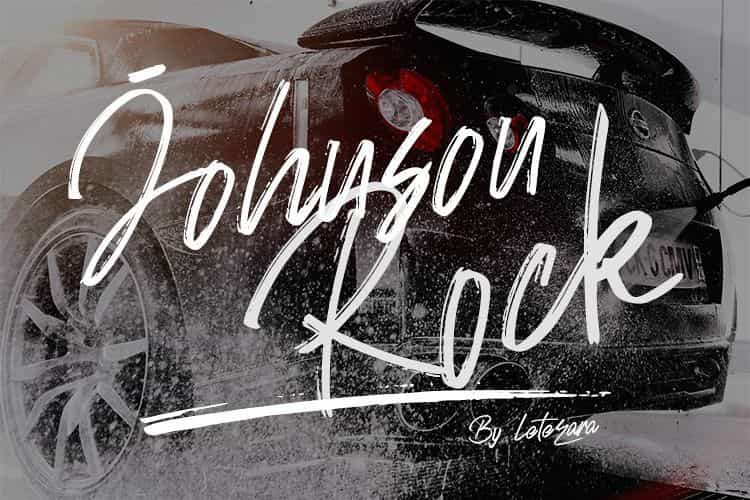Johnson Rock Brush Font Image 1
