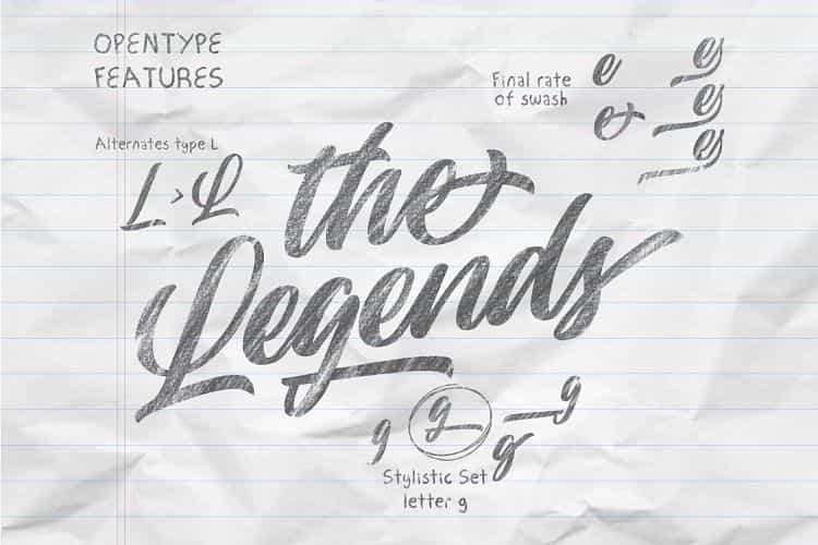 Lastwinter Script Font Image 2