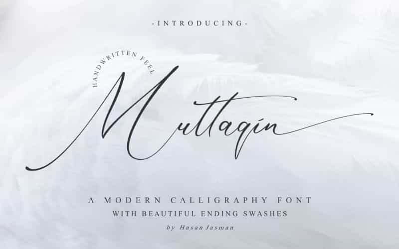 Muttaqin Calligraphy Font Image 1