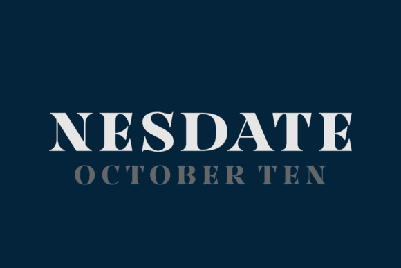 Nesdate October Ten Font Image 1
