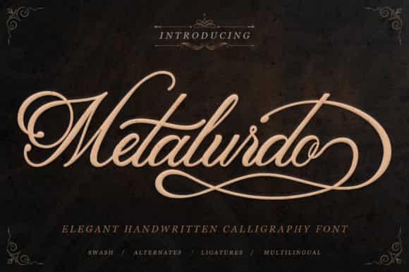 Metalurdo Script Font Image 1