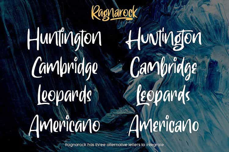 Ragnarock Script Font Image 3