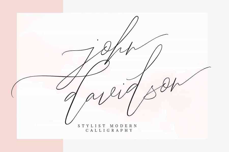 John Davidson Script Font Image 1