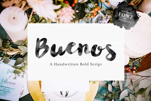 Buenos Script Font Image 1