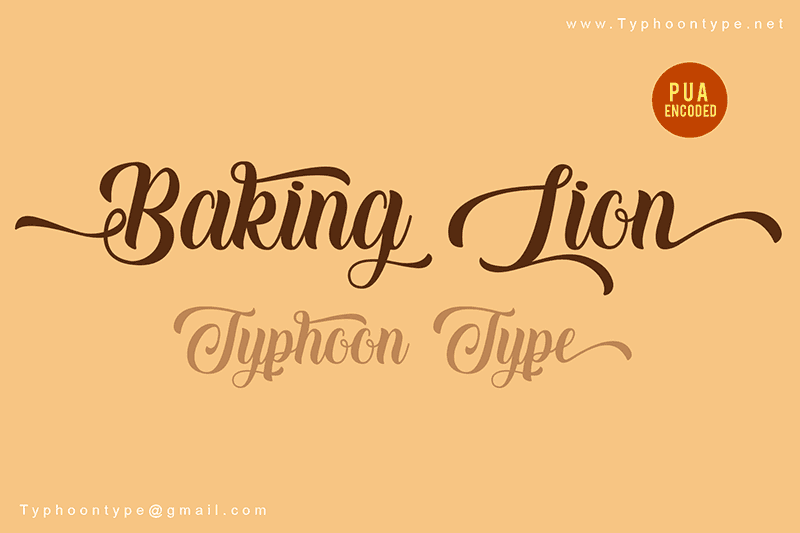 Baking Lion Font Image 1