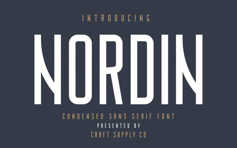 Nordin Condensed Sans Font Image 1