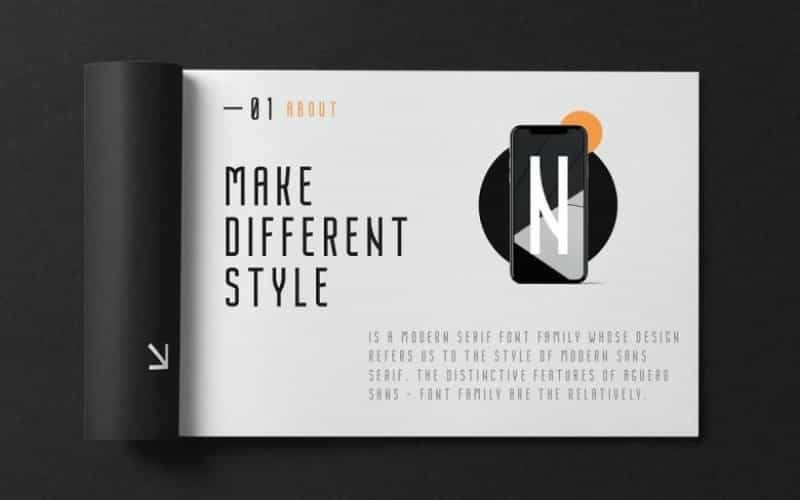 Nordin Condensed Sans Font Image 2