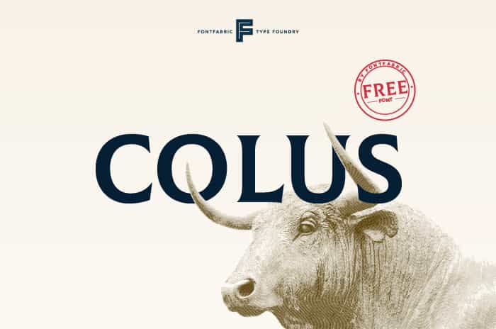 Colus Display Font Image 1