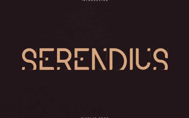 Serendius Display Font Image 1