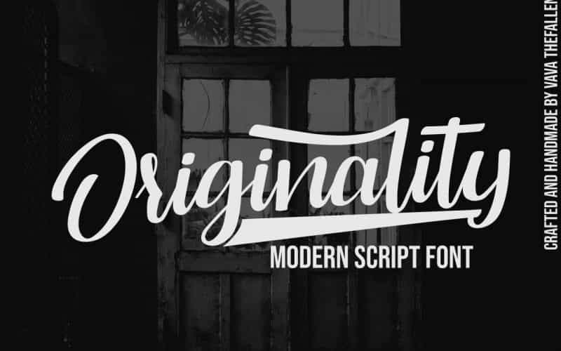 Originality Script Font Image 1
