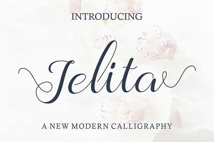 Jelita Calligraphy Font Image 1