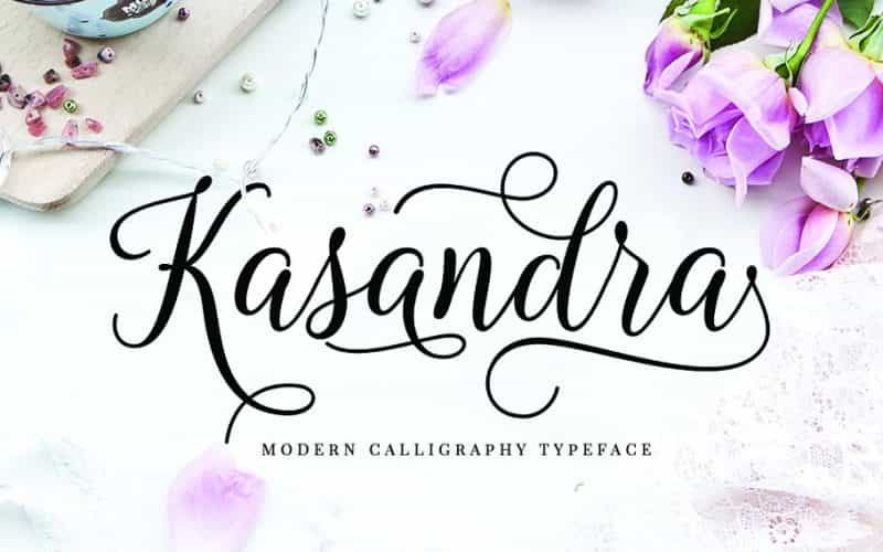 Kasandra Calligraphy Font Image 1