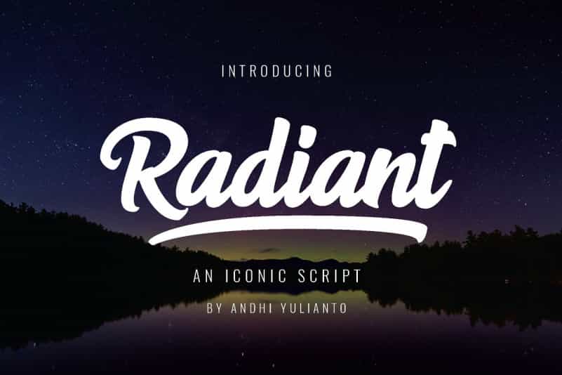 Radiant Bold Script Font Image 1