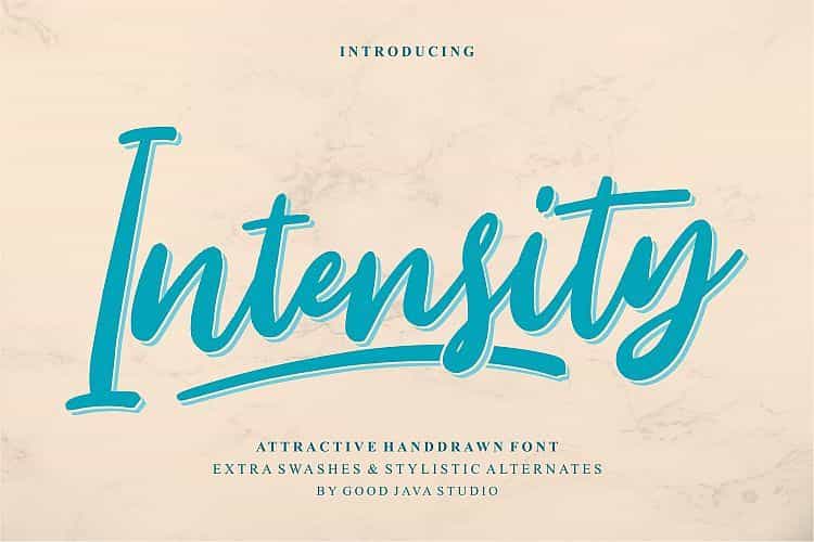 Intensity Script Font Image 1