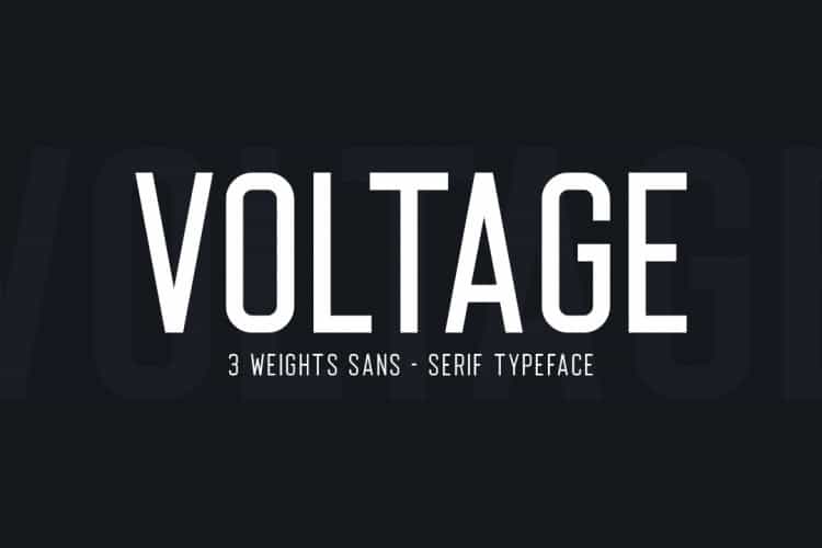 Voltage Typeface Image 1