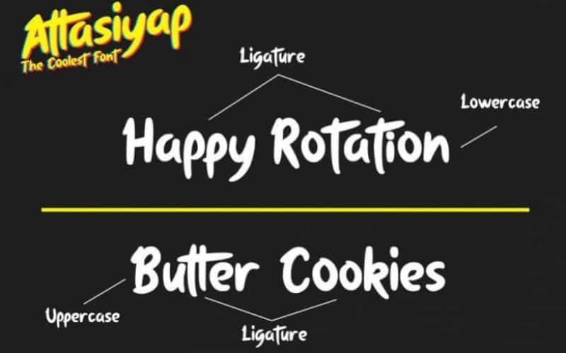 Attasiyap Script Font Image 2