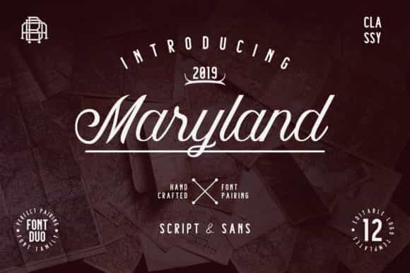 Maryland Calligraphy Font Image 1