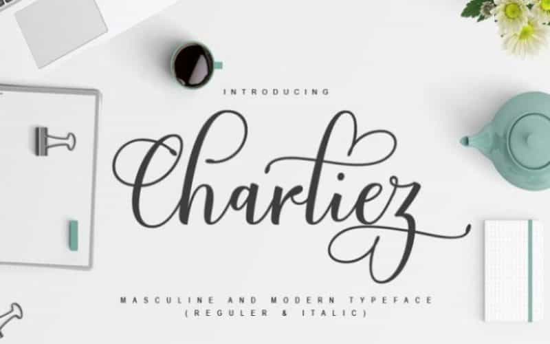 Charliez Calligraphy Font Image 1